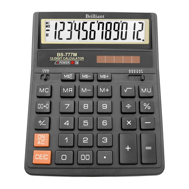 Калькулятор Brilliant BS-8888BK, 12 розрядів