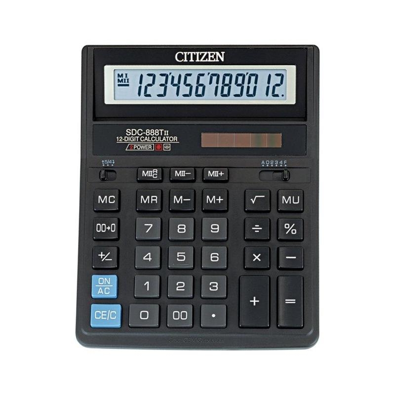 Калькулятор 12 раз. SDC-888 (Citizen)