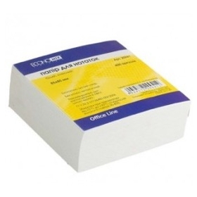 Бумага 85*85, 400 л непроклеен., белая
